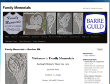 Tablet Screenshot of familymemorials.net